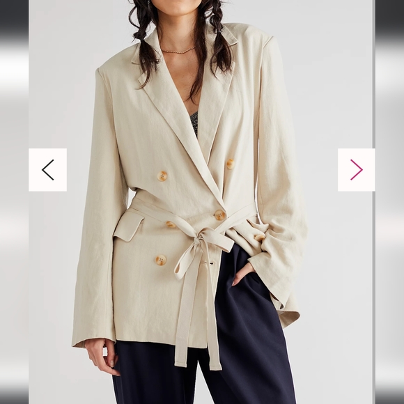 Free People - Cream Blazer - Picture 8 of 8